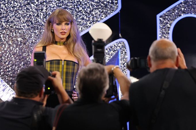 Zpěvačka Taylor Swift na cenách MTV Video Music Awards.