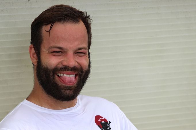 Radko Gudas na charitativní akci Hokejky pro kluka Puka 2019 v Mikulově.