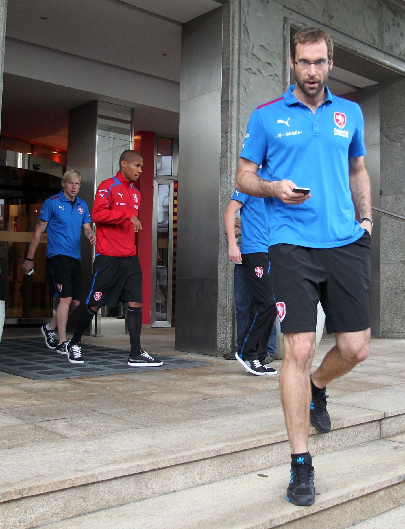 Česká fotbalová reprezentace před utkáním ve čtvrtfinále Eura 2012 s Portugalskem