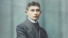 Franz Kafka po promoci v roce 1906. Kolorovaný snímek