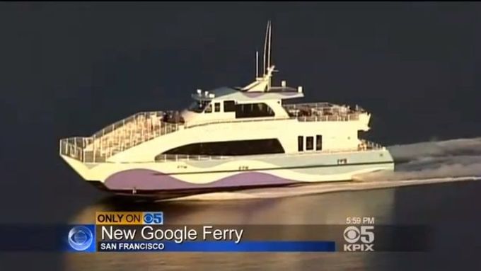 Loď, kterou si pronajala společnost Google pro své zaměstnance