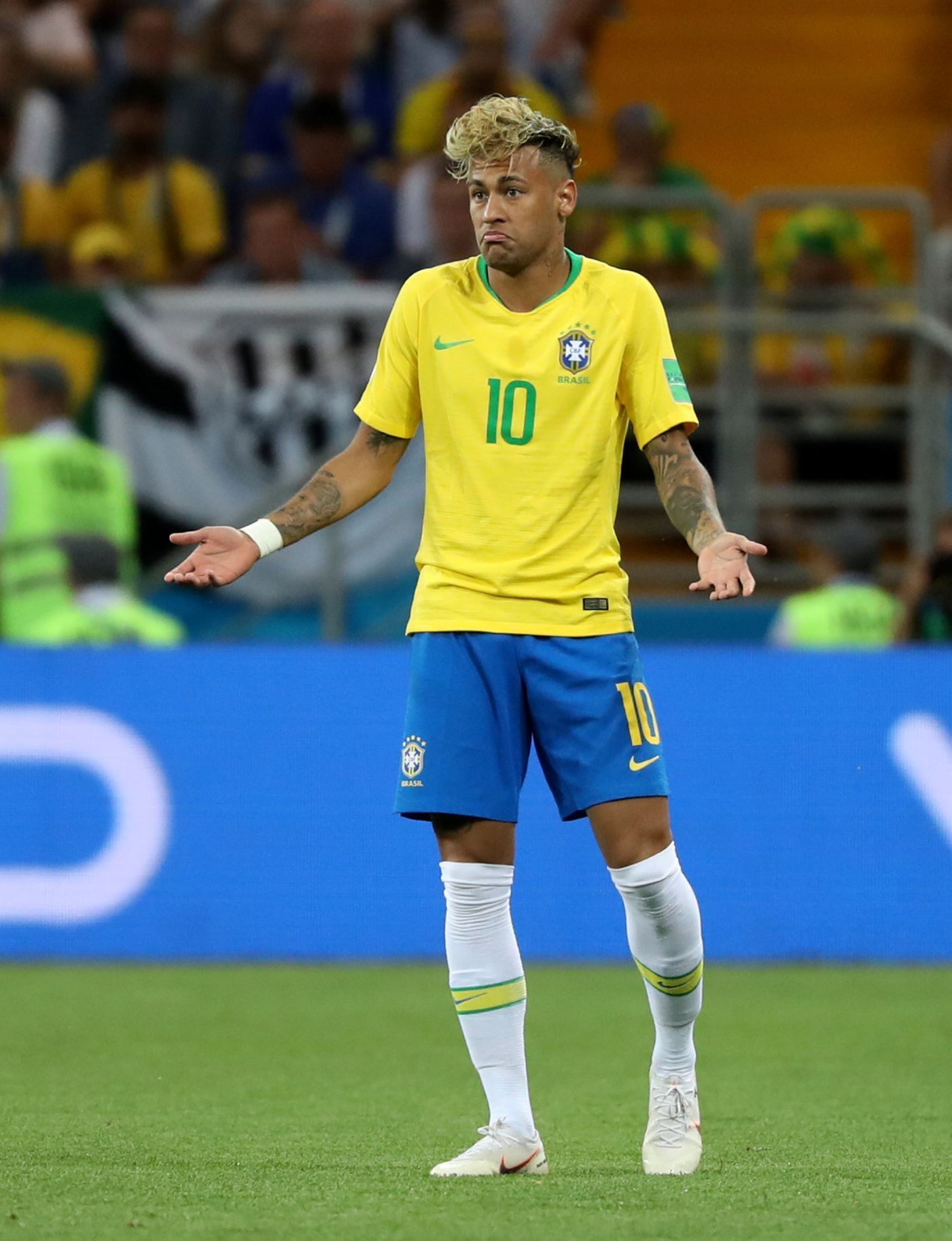 Neymar v zápase Brazílie - Švýcarsko na MS 2018