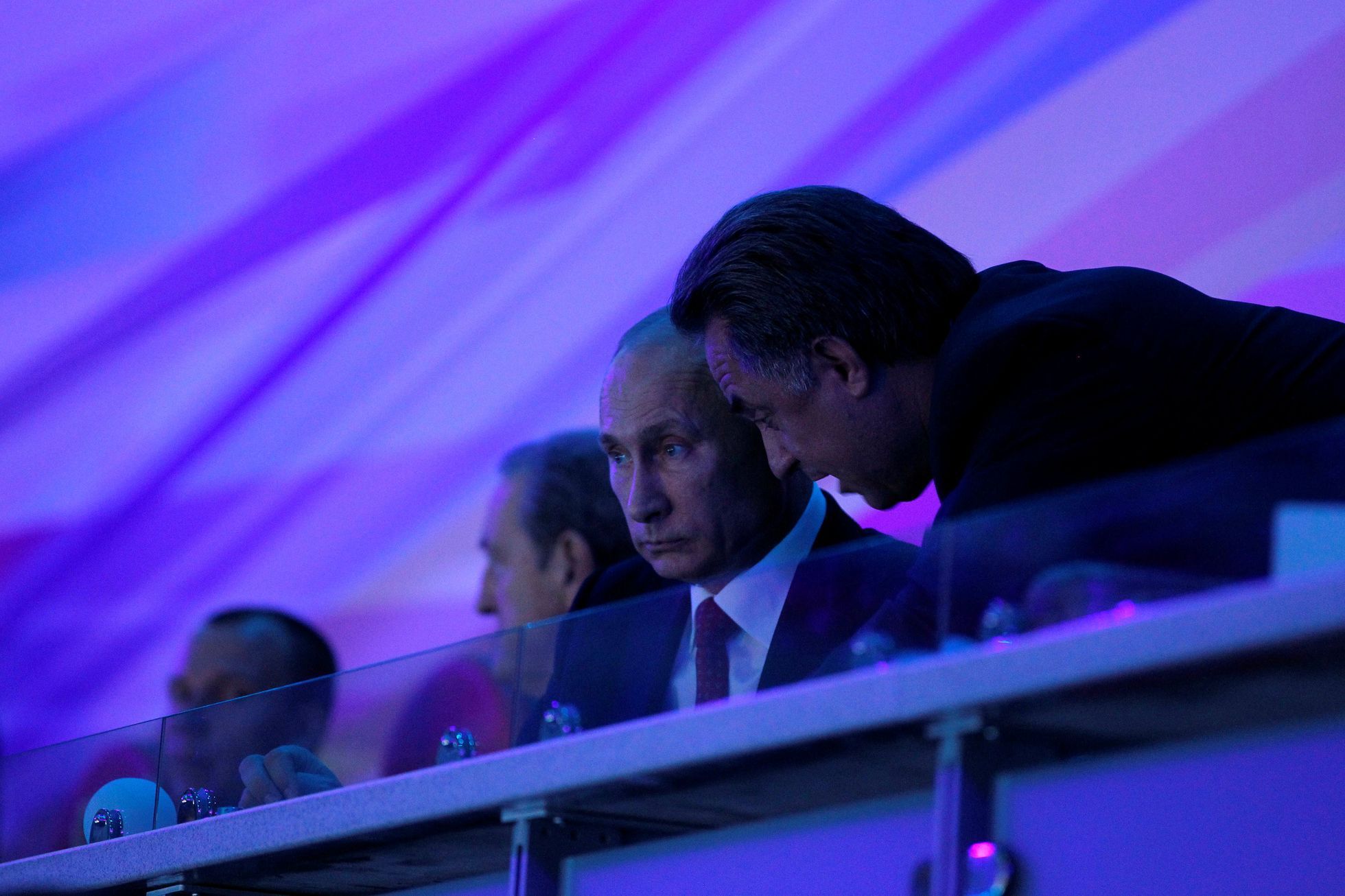 Vladimir Putin a ruský ministr sportu Vitalij Mutko