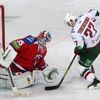 Hokej, KHL, Lev Praha - Kazaň: Petri Vehanen - Alexej Těreščenko