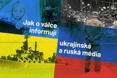 Střet světů. Porovnejte, jak Rusové a Ukrajinci informovali o Buče či zkáze křižníku