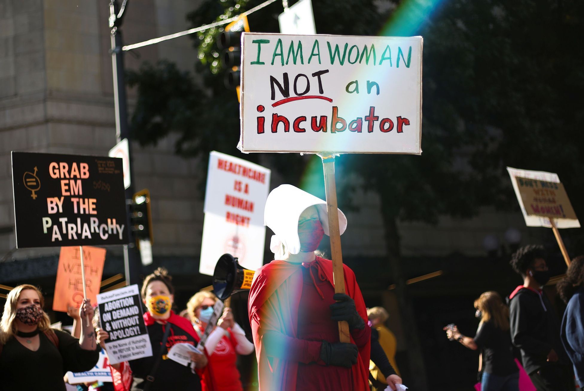 Protesty v Texasu-zákon proti potratům