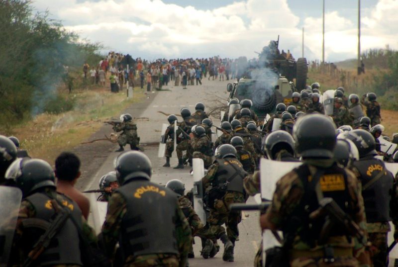 Povstání indiánů v Peru proti těžbě surovin