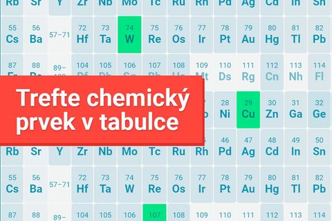 Trefíte chemický prvek v periodické tabulce? Vyzkoušejte se ze základů chemie
