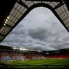 Stadion v Edenu před prvním zápasem osmifinále EL Slavia - Glasgow Rangers