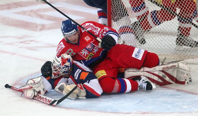 Hokej, Česko - Slovensko: Petr Tenkrát - Rastislav Staňa