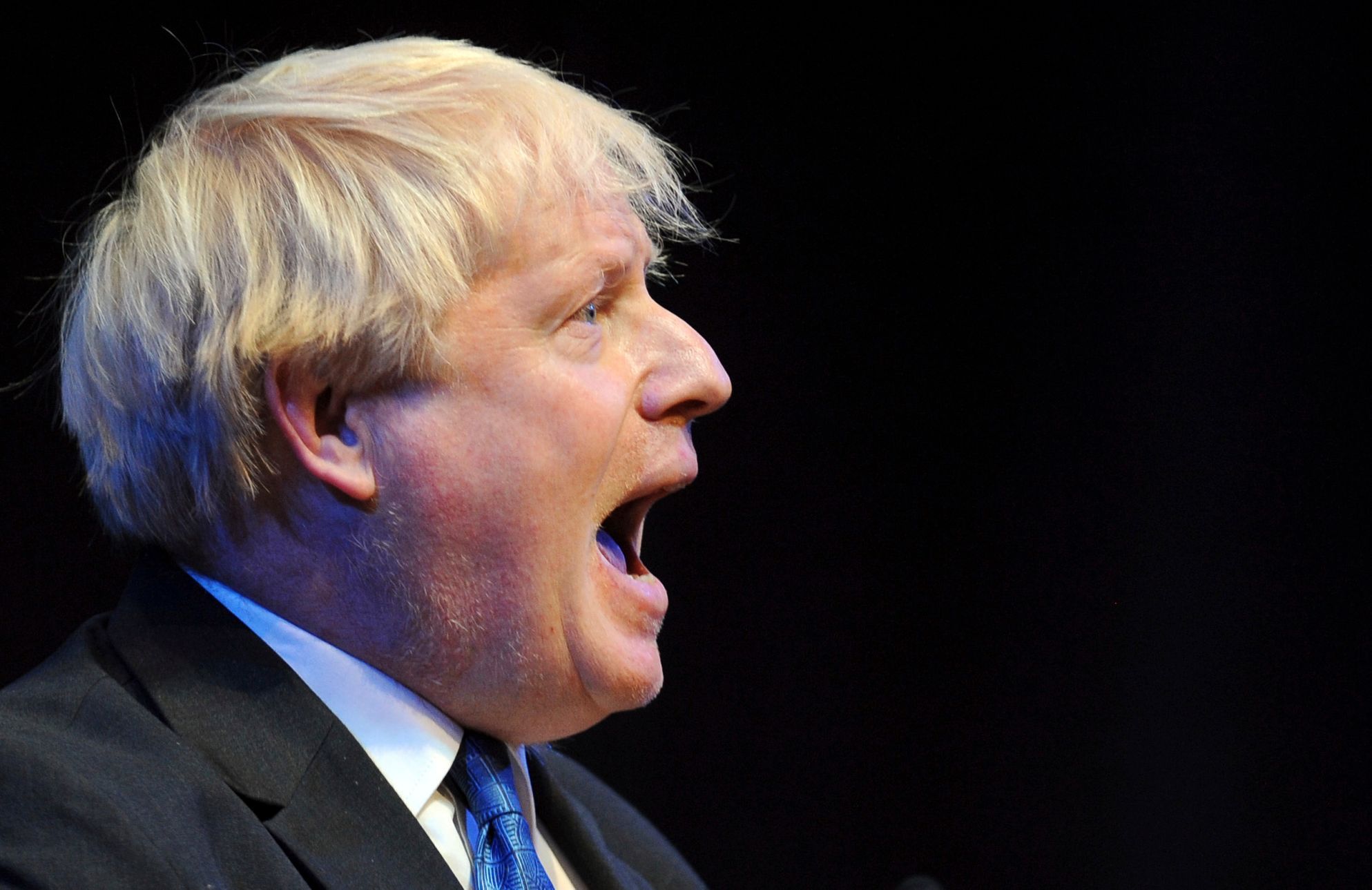 Boris Johnson na konferenci britských konzervativců.