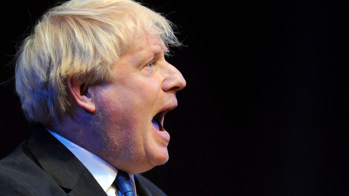Boris Johnson na konferenci britských konzervativců.