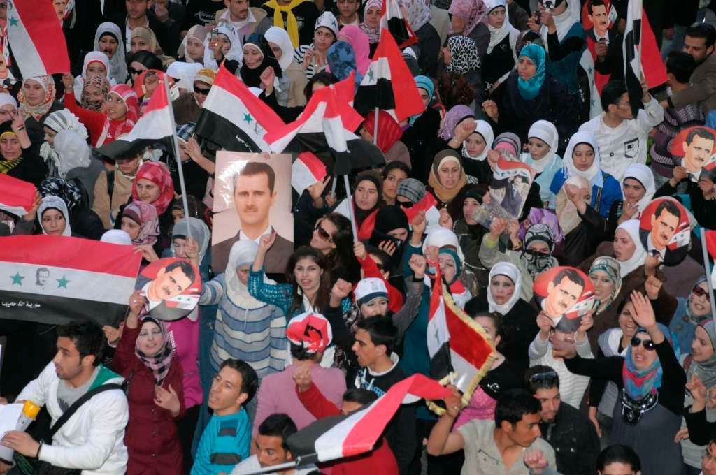 Sýrie - stoupoenci prezidenta Asada