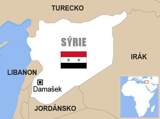 Sýrie - mapa