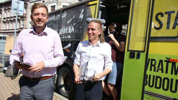 Rakušanova role vedle Bartoše roste. STAN voliče přesvědčuje, aby se nebáli Pirátů; Zdroj foto: Radek Bartoníček