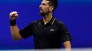 Novak Djokovič v utkání 3. kola US Open 2025