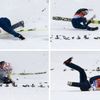 Soči 2014, kombinace: Taihei Kató, Japonsko spadl při skoku na velkém můstku