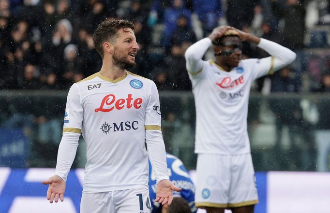 Dries Mertens v zápase Neapoli proti Empoli.