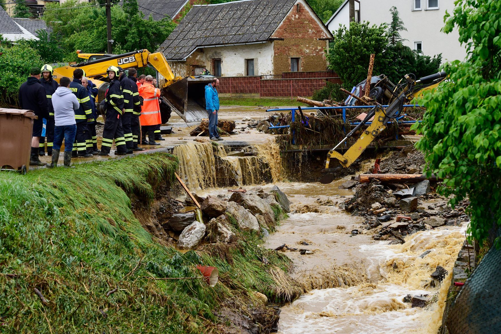 povodně, záplavy, přívalový déšť, hasiči, Olomoucký kraj