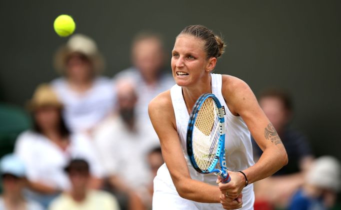 Karolína Plíšková v osmifinále Wimbledonu 2018