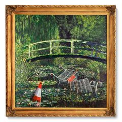 Banksyho obraz Show me the Monet.