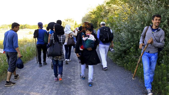 Afghánští migranti v Maďarsku (ilustrační foto).