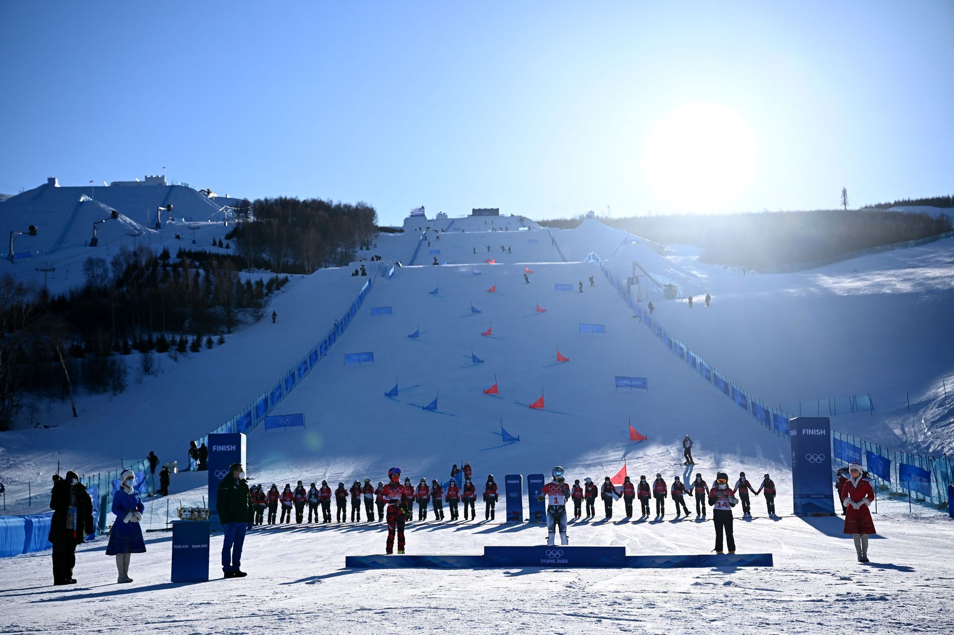 Snowboard - Women's Parallel Giant Slalom Medal Ceremony