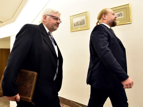 Hlavní vyšetřovatel případu Čapí hnízdo Pavel Nevtípil (vlevo) a dozorový žalobce Jaroslav Šaroch (vpravo).