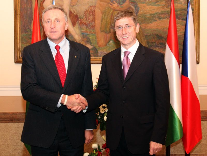 Maďarský premiér Ferenc Gyurcsány v Praze