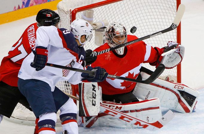 Kanada - USA: Alex Pietrangelo (27), Carey Price - Zach Parise