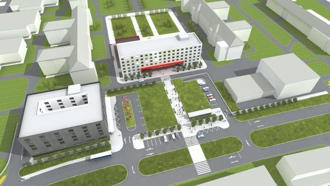 Vizualizace: Tak měl vypadat nový hotel v Ústřední vojenské nemocnici.