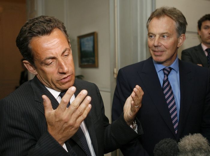 Blair a Sarkozy