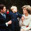 Princezna Diana a princ Charles se synem Williamem