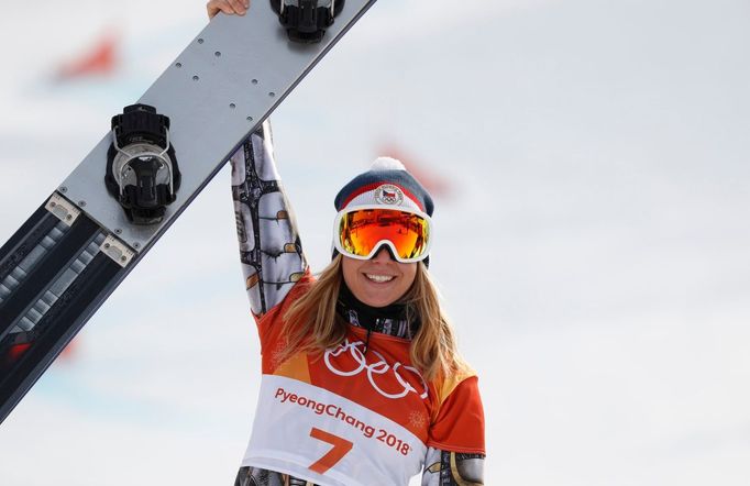 Ester Ledecká slaví zlato z paralelního obřího slalomu na ZOH 2018