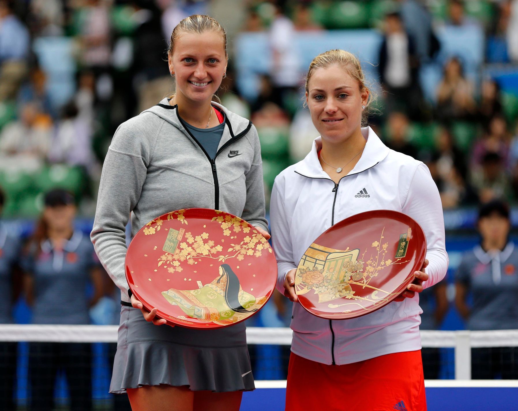Petra Kvitová a Angelique Kerberová ve finále turnaje v Tokiu