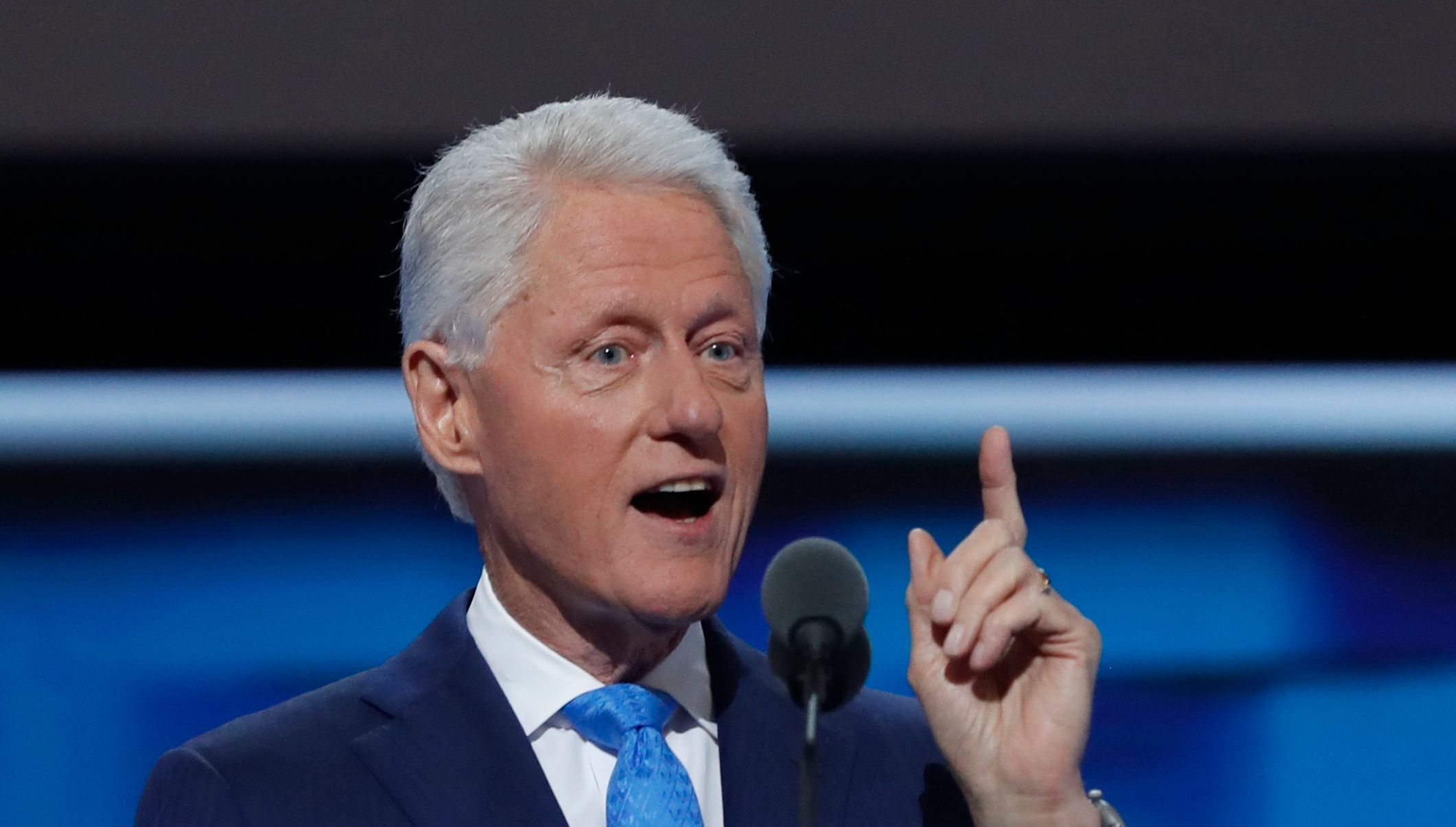 Bill Clinton na sjezdu Demokratů v Philadelphii
