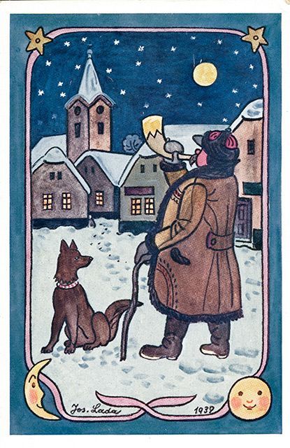 Vánoční pohlednice - Josef Lada