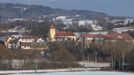 Dolní Cerekev na Vysočině u lokality Hrádek, zvažované pro výstavbu hlubinného jaderného úložiště.