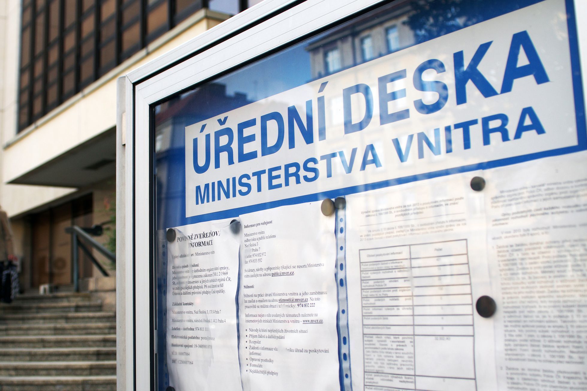 Úřední deska Ministerstva vnitra