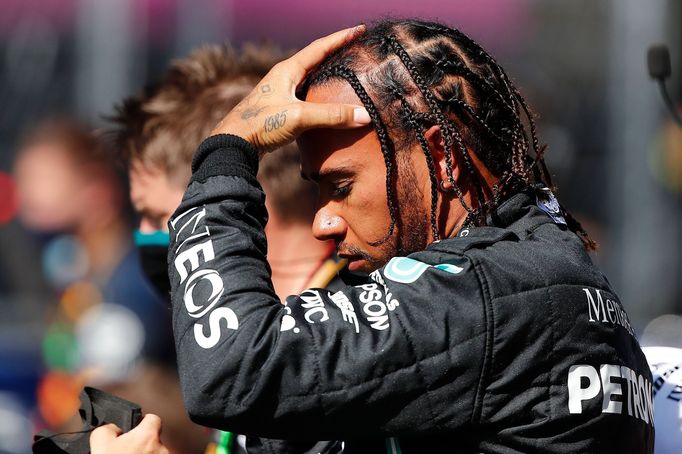 Lewis Hamilton při VC Ruska 2020.