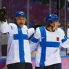 Finsko - USA, o bronz: Jussi Jokinen a  Sami Vatanen