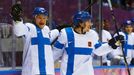 Finsko - USA, o bronz: Jussi Jokinen a  Sami Vatanen