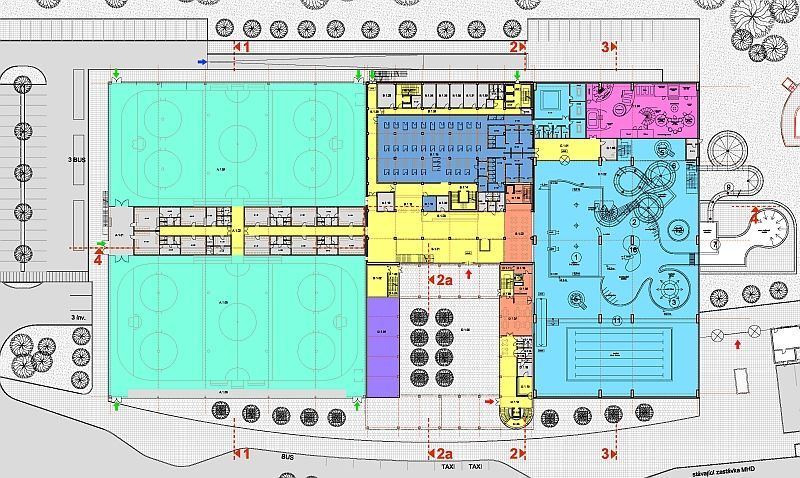 Plány akvaparku a zimního stadionu v jednom, který má vyrůst na pražském Chodově