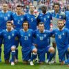 Italský tým před utkáním Chorvatska s Itálií ve skupině C na Euru 2012