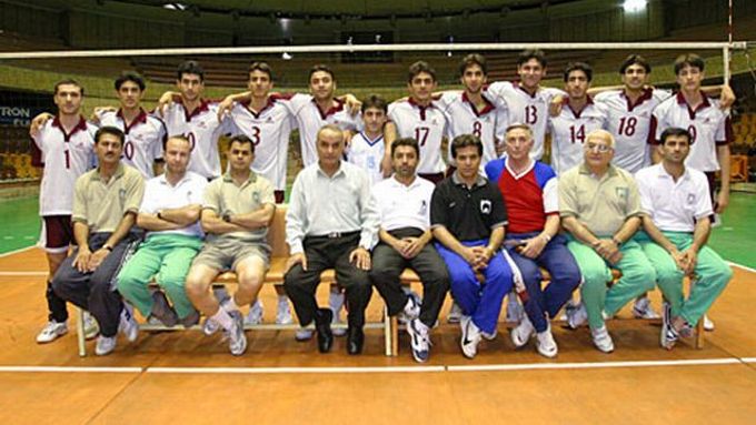 Íránský volejbalový tým.