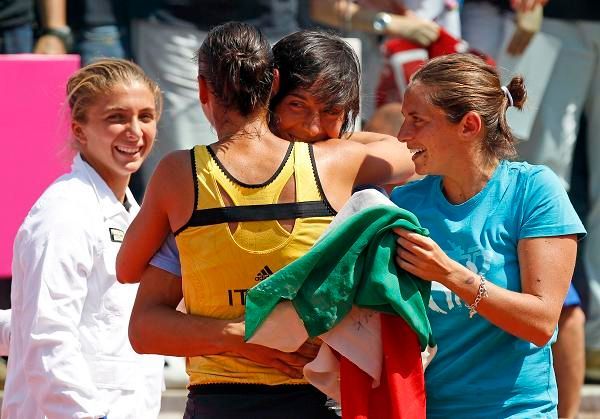 Fed Cup: Italky postupují