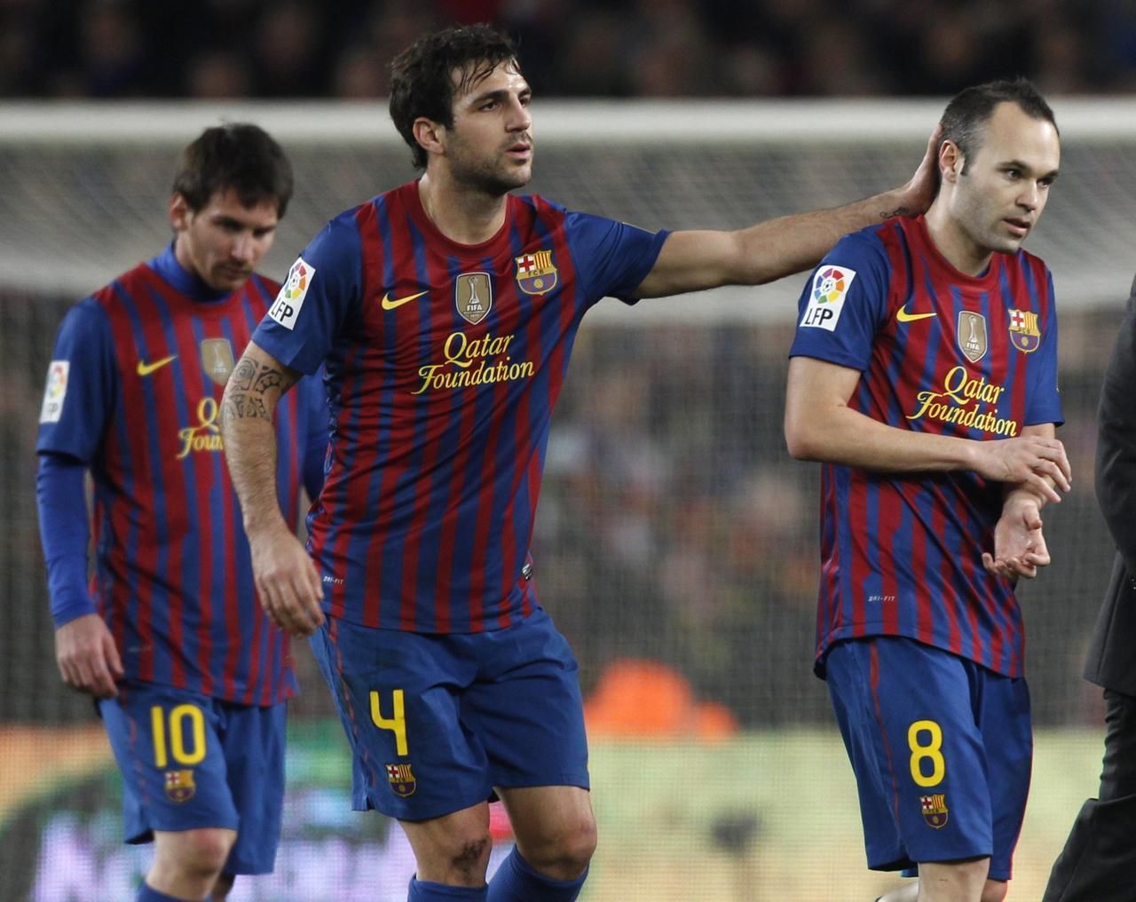 Španělský pohár: Barcelona - Real Madrid (zraněný Iniesta střídá)