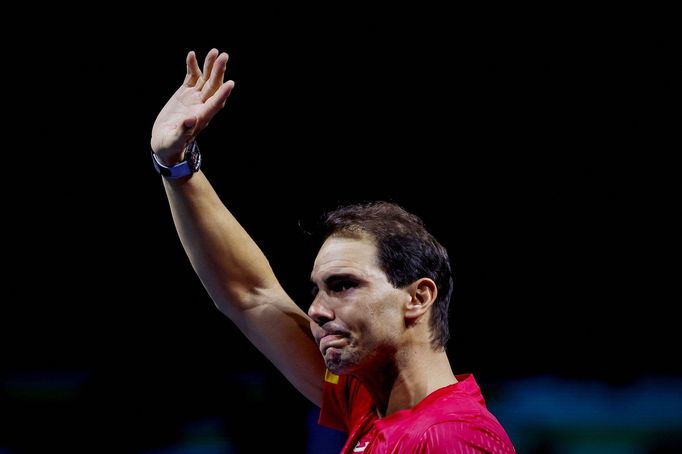 Tennis - Davis Cup Finals - Quarter Final - Netherlands v Spain - Palacio de Deportes Jose Maria Martin Carpena Arena, Malaga, Spain - November 20, 2024  Spain's Rafael N