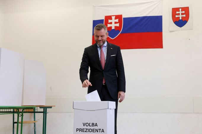 Prezidentský kandidát Peter Pellegrini odvolil v Bratislavě.