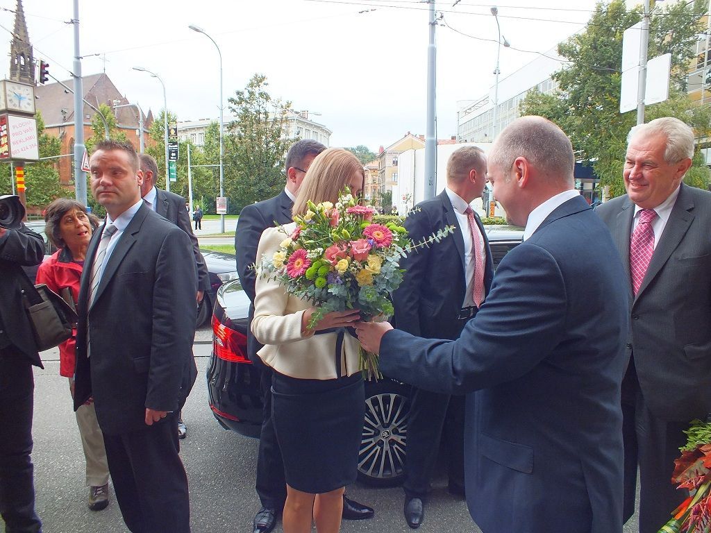 Návštěva Miloše Zemana v Brně